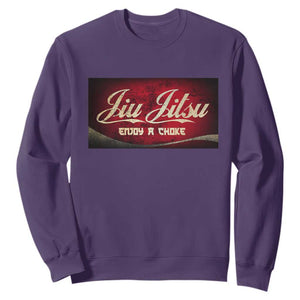 Funny Brazilian Jiu Jitsu Sweatshirt BJJ Tactical Hugging Choke Jiujitsu Martial Arts TS10 Purple Print Your Wear