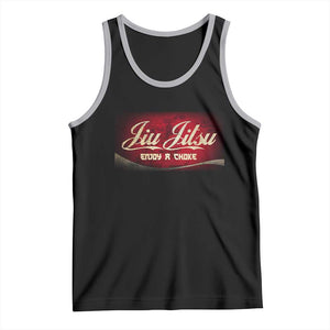 Funny Brazilian Jiu Jitsu Tank Top BJJ Tactical Hugging Choke Jiujitsu Martial Arts TS10 Black Athletic Heather Print Your Wear