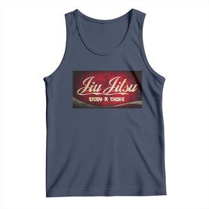 Funny Brazilian Jiu Jitsu Tank Top BJJ Tactical Hugging Choke Jiujitsu Martial Arts TS10 Navy Print Your Wear
