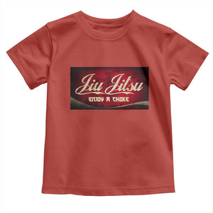 Funny Brazilian Jiu Jitsu Toddler T Shirt BJJ Tactical Hugging Choke Jiujitsu Martial Arts TS10 Red Print Your Wear