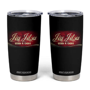 Funny Brazilian Jiu Jitsu Tumbler Cup BJJ Tactical Hugging Choke Jiujitsu Martial Arts TS10 Black Print Your Wear