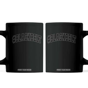 Martial Arts Karate Black Belt Coffee Mug Retro Varsity Vintage TS10 Black Print Your Wear