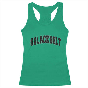 Martial Arts Karate Black Belt Racerback Tank Top Retro Varsity Vintage TS10 Irish Green Print Your Wear