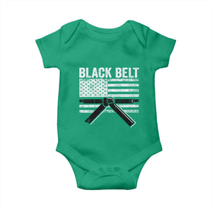 Martial Arts Karate Black Belt Baby Onesie Retro Vintage American Flag TS10 Irish Green Print Your Wear