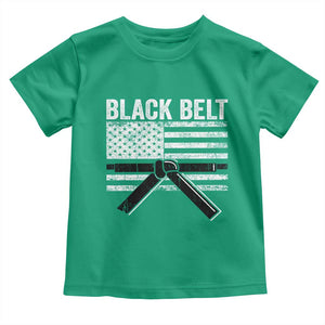 Martial Arts Karate Black Belt Toddler T Shirt Retro Vintage American Flag TS10 Irish Green Print Your Wear