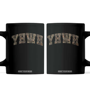 Camo YHWH Coffee Mug Christianity Jesus Preppy Christian Faith Bible Verse TS10 Black Print Your Wear