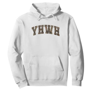 Camo YHWH Hoodie Christianity Jesus Preppy Christian Faith Bible Verse TS10 White Print Your Wear