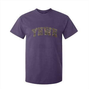 Camo YHWH T Shirt For Kid Christianity Jesus Preppy Christian Faith Bible Verse TS10 Purple Print Your Wear