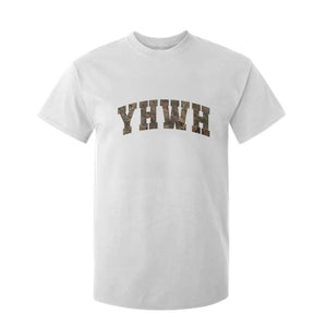 Camo YHWH T Shirt For Kid Christianity Jesus Preppy Christian Faith Bible Verse TS10 White Print Your Wear