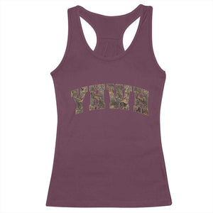 Camo YHWH Racerback Tank Top Christianity Jesus Preppy Christian Faith Bible Verse TS10 Maroon Print Your Wear
