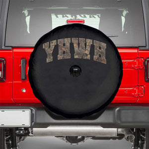 Camo YHWH Spare Tire Cover Christianity Jesus Preppy Christian Faith Bible Verse TS10 Black Print Your Wear