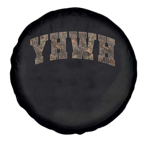 Camo YHWH Spare Tire Cover Christianity Jesus Preppy Christian Faith Bible Verse TS10 Print Your Wear