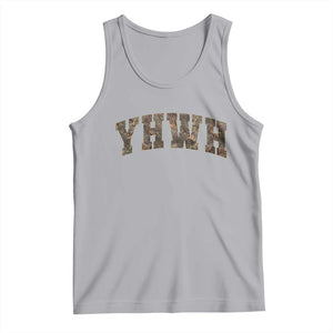 Camo YHWH Tank Top Christianity Jesus Preppy Christian Faith Bible Verse TS10 Athletic Heather Print Your Wear