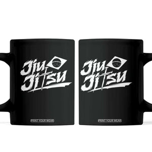 Brazilian Jiu Jitsu Coffee Mug Christian Cross BJJ Fighter Training Tee for Martial Arts Lovers TS10 Black Print Your Wear