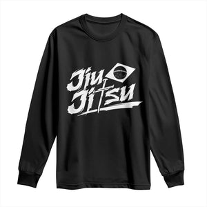 Brazilian Jiu Jitsu Long Sleeve Shirt Christian Cross BJJ Fighter Training Tee for Martial Arts Lovers TS10 Black Print Your Wear