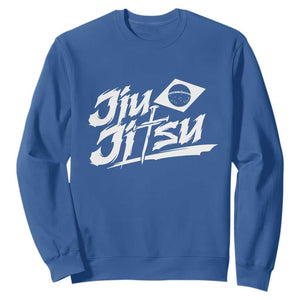 Brazilian Jiu Jitsu Sweatshirt Christian Cross BJJ Fighter Training Tee for Martial Arts Lovers TS10 Royal Blue Print Your Wear