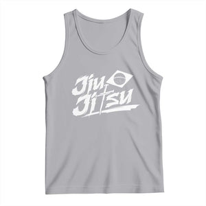Brazilian Jiu Jitsu Tank Top Christian Cross BJJ Fighter Training Tee for Martial Arts Lovers TS10 Athletic Heather Print Your Wear