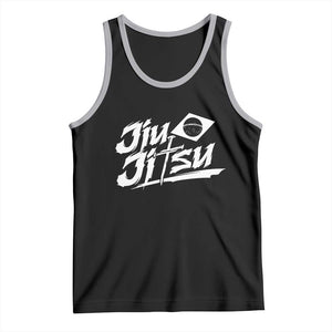 Brazilian Jiu Jitsu Tank Top Christian Cross BJJ Fighter Training Tee for Martial Arts Lovers TS10 Black Athletic Heather Print Your Wear