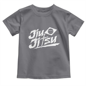 Brazilian Jiu Jitsu Toddler T Shirt Christian Cross BJJ Fighter Training Tee for Martial Arts Lovers TS10 Charcoal Print Your Wear