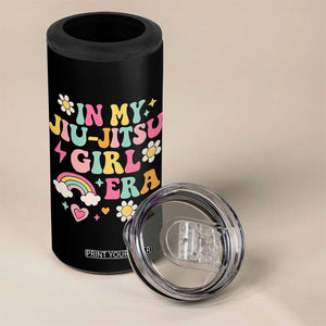 In My Jiu Jitsu Girl Era 4 in 1 Can Cooler Tumbler Retro Groovy BJJ Girls TS10 Print Your Wear