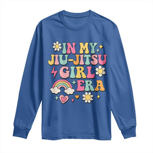 In My Jiu Jitsu Girl Era Long Sleeve Shirt Retro Groovy BJJ Girls TS10 Royal Blue Print Your Wear