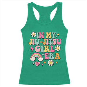 In My Jiu Jitsu Girl Era Racerback Tank Top Retro Groovy BJJ Girls TS10 Irish Green Print Your Wear