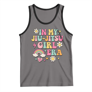 In My Jiu Jitsu Girl Era Tank Top Retro Groovy BJJ Girls TS10 Deep Heather Black Print Your Wear