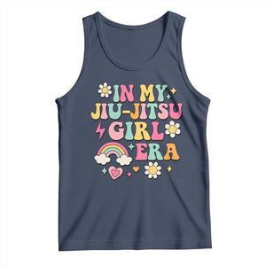 In My Jiu Jitsu Girl Era Tank Top Retro Groovy BJJ Girls TS10 Navy Print Your Wear