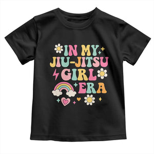 In My Jiu Jitsu Girl Era Toddler T Shirt Retro Groovy BJJ Girls TS10 Black Print Your Wear