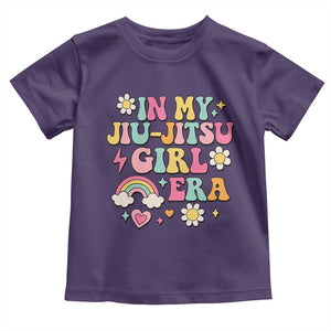 In My Jiu Jitsu Girl Era Toddler T Shirt Retro Groovy BJJ Girls TS10 Purple Print Your Wear
