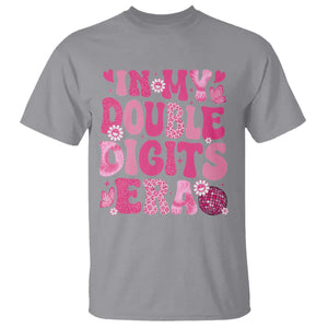 10 Years Old Birthday Girl T Shirt In My Double Digits Era TS10 Sport Gray Print Your Wear