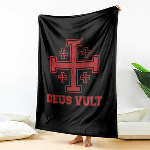 Catholic Knight Templar Crusader Cross Throw Blanket TS10 Print Your Wear