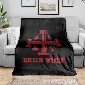 Catholic Knight Templar Crusader Cross Throw Blanket TS10 Print Your Wear
