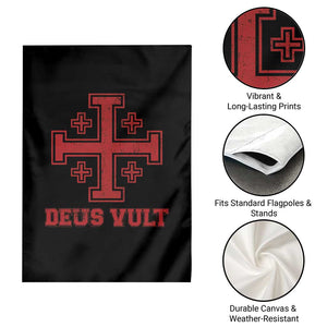 Catholic Knight Templar Crusader Cross Garden Flag TS10 Print Your Wear