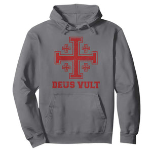 Catholic Knight Templar Crusader Cross Hoodie TS10 Charcoal Print Your Wear
