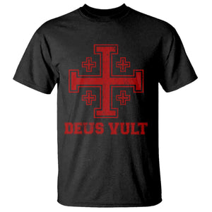 Catholic Knight Templar Crusader Cross T Shirt TS10 Black Print Your Wear