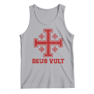 Catholic Knight Templar Crusader Cross Tank Top TS10 Athletic Heather Print Your Wear
