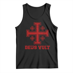 Catholic Knight Templar Crusader Cross Tank Top TS10 Black Print Your Wear