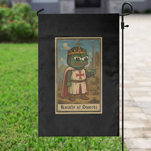 Funny Knight Meme Garden Flag Vintage Pepe Frog Templar Crusader Fren Soldier TS10 Print Your Wear