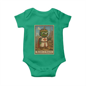Funny Knight Meme Baby Onesie Vintage Pepe Frog Templar Crusader Fren Soldier TS10 Irish Green Print Your Wear