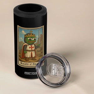 Funny Knight Meme 4 in 1 Can Cooler Tumbler Vintage Pepe Frog Templar Crusader Fren Soldier TS10 Print Your Wear