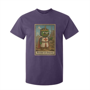 Funny Knight Meme T Shirt For Kid Vintage Pepe Frog Templar Crusader Fren Soldier TS10 Purple Print Your Wear