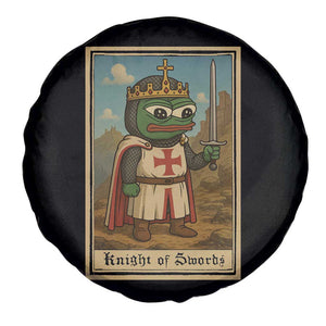 Funny Knight Meme Spare Tire Cover Vintage Pepe Frog Templar Crusader Fren Soldier TS10 Print Your Wear