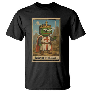 Funny Knight Meme T Shirt Vintage Pepe Frog Templar Crusader Fren Soldier TS10 Black Print Your Wear