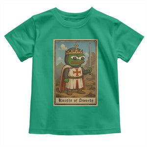 Funny Knight Meme Toddler T Shirt Vintage Pepe Frog Templar Crusader Fren Soldier TS10 Irish Green Print Your Wear