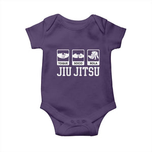 Funny BJJ Baby Onesie Toque Soco Rola Brazilian Jiu Jitsu TS10 Purple Print Your Wear