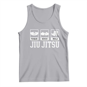 Funny BJJ Tank Top Toque Soco Rola Brazilian Jiu Jitsu TS10 Athletic Heather Print Your Wear