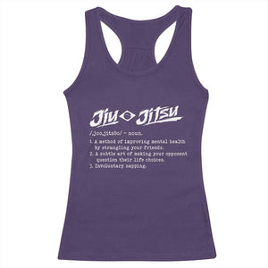 Funny Brazilian Jiu Jitsu Racerback Tank Top Jiujitsu Definition BJJ TS10 Purple Print Your Wear