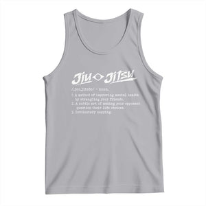 Funny Brazilian Jiu Jitsu Tank Top Jiujitsu Definition BJJ TS10 Athletic Heather Print Your Wear
