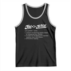 Funny Brazilian Jiu Jitsu Tank Top Jiujitsu Definition BJJ TS10 Black Athletic Heather Print Your Wear